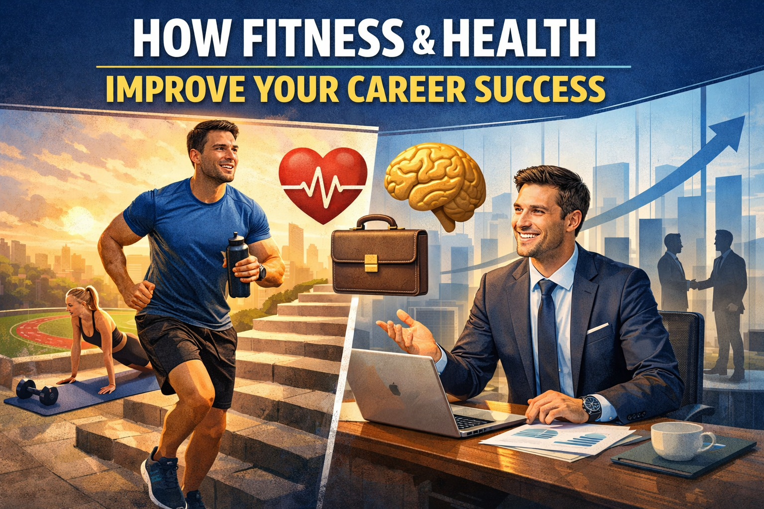 How can good fitness and health improve your career success