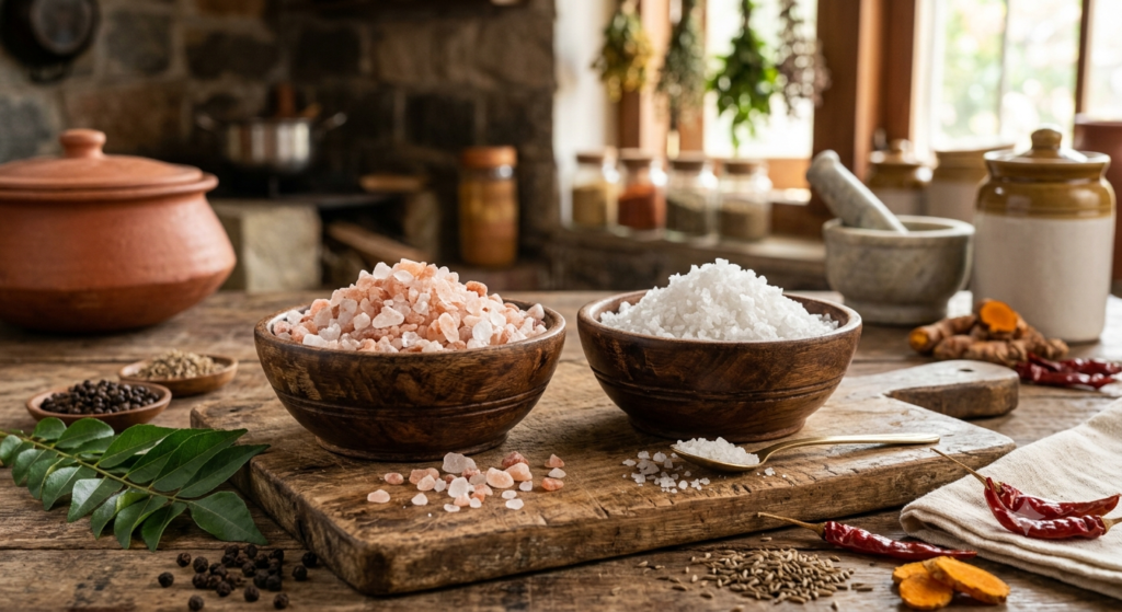 Salty taste foods in Ayurveda