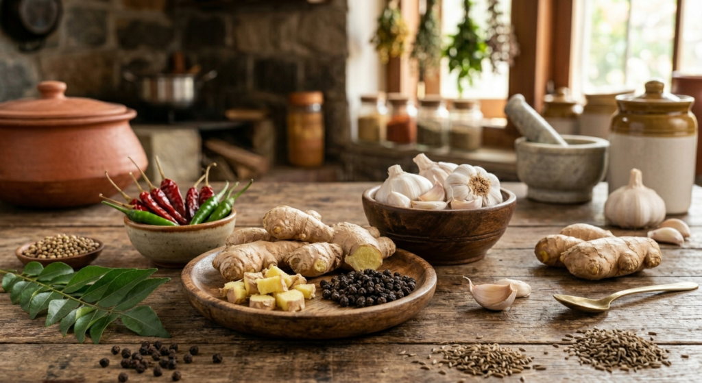 Pungent taste spices in Ayurveda
 