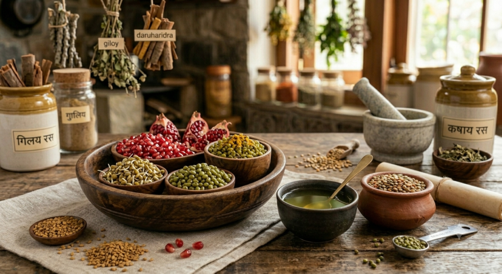 Astringent taste foods in Ayurveda
