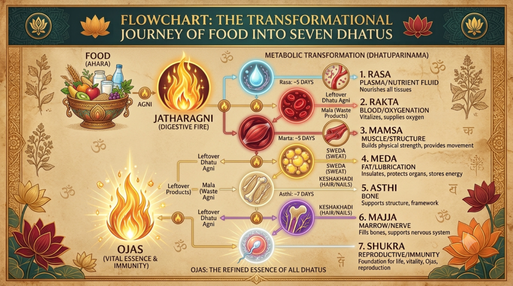 agni and dhatus relation
